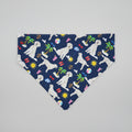 Surfs up! Dogs going to the beach over the collar bandana